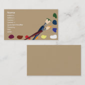 Carte De Visite Peintures - Affaires (Devant / Derrière)