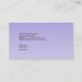 Carte de visite pélican (Dos)