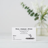 Carte De Visite Pélican drôle (Debout devant)