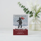 Carte De Visite pelle à neige (Debout devant)