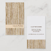 Carte De Visite Pelouse Brown de paysage de soin d'arbre de forêt (Devant / Derrière)