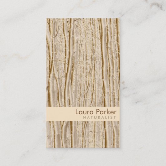 Carte De Visite Pelouse Brown de paysage de soin d'arbre de forêt (Devant)