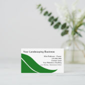 Carte De Visite Pelouse Et Paysage (Debout devant)