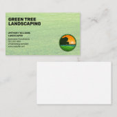 Carte De Visite Pelouse | Logo de paysage (Devant / Derrière)