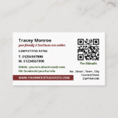 Carte De Visite Pelouse sur l'herbe, services d'entretien de pelou (Dos)