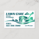 Carte De Visite Pelouse vert gras tonifiant (Devant)