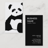 Carte De Visite peluche de panda (Devant / Derrière)