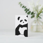 Carte De Visite peluche de panda (Debout devant)
