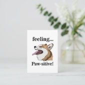 Carte De Visite Pembroke Welsh Corgi Dog Walker (Debout devant)