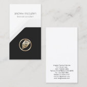 Carte De Visite Pen Dollar Icon Comptable Finance Argent (Devant / Derrière)