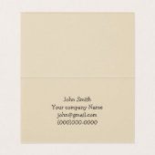 Carte De Visite Pénal (Intérieur déplié)