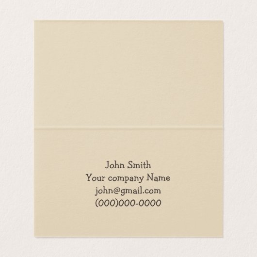 Carte De Visite Pénal (Intérieur déplié)