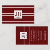 Carte De Visite Pendentif de blanc de cerise de papier d'or (Devant / Derrière)