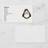 Carte De Visite Penguin de Christmas (Devant / Derrière)