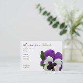 Carte De Visite Pensée 9 peinte par blanc pourpre (Debout devant)