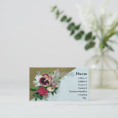 Carte De Visite Pensée Tussie Mussie (Debout devant)