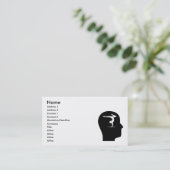 Carte De Visite Penser à la gymnastique (Debout devant)