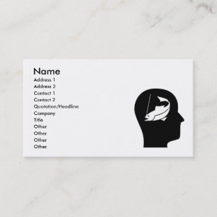 Carte De Visite Penser à la pêche