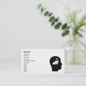 Carte De Visite Penser à la pêche (Debout devant)