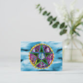 Carte De Visite Pentagone étoilé de sorcière (Debout devant)