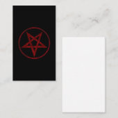 Carte De Visite Pentagram Red Devil (Devant / Derrière)