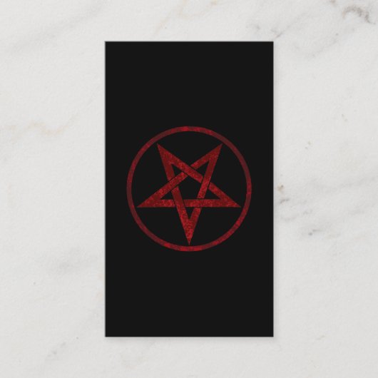Carte De Visite Pentagram Red Devil (Devant)