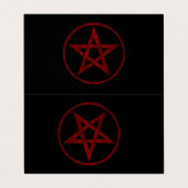 Carte De Visite Pentagram Red Devil (Extérieur déplié)