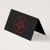 Carte De Visite Pentagram Red Devil (Dos)