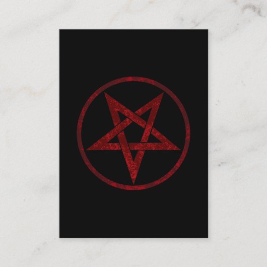 Carte De Visite Pentagram Red Devil (Devant)