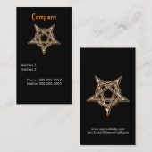 Carte De Visite Pentagramme (Devant / Derrière)