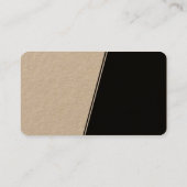 Carte De Visite Pente abrupte - Blanc et Noir (Kraft) (Dos)