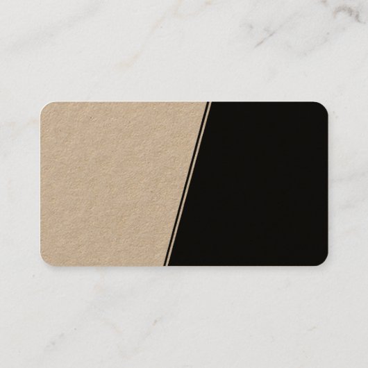 Carte De Visite Pente abrupte - Blanc et Noir (Kraft) (Dos)