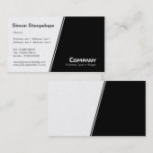 Carte De Visite Pente abrupte - Blanc et Noir (Or) (Devant / Derrière)