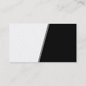 Carte De Visite Pente abrupte - Blanc et Noir (Or) (Dos)