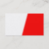 Carte De Visite Pente abrupte - Blanc et Rouge (Or) (Dos)