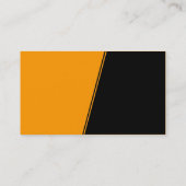 Carte De Visite Pente abrupte - orange et noir (Dos)