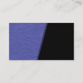 Carte De Visite Pente abrupte - Texture papier bleu vague (Dos)