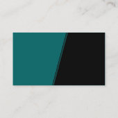 Carte De Visite Pente abrupte - Turquoise foncé et noir (Dos)