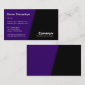 Carte De Visite Pente abrupte - violet foncé et noir (Devant / Derrière)