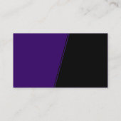 Carte De Visite Pente abrupte - violet foncé et noir (Dos)