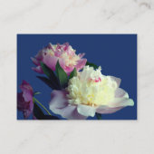 Carte De Visite Peonies Floral Professionnel Business Card (Dos)