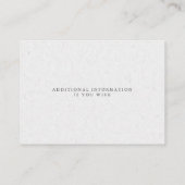 Carte De Visite Peonies roses romantiques Papier de riz BarefootBr (Dos)