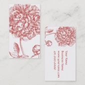 Carte de visite Peony (Devant / Derrière)