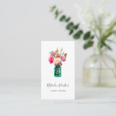 Carte De Visite Peony Bouquet (Debout devant)