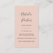 Carte De Visite Peony Bouquet (Dos)