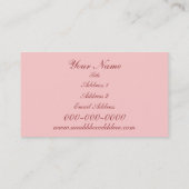 Carte de visite Peony Delight (Dos)