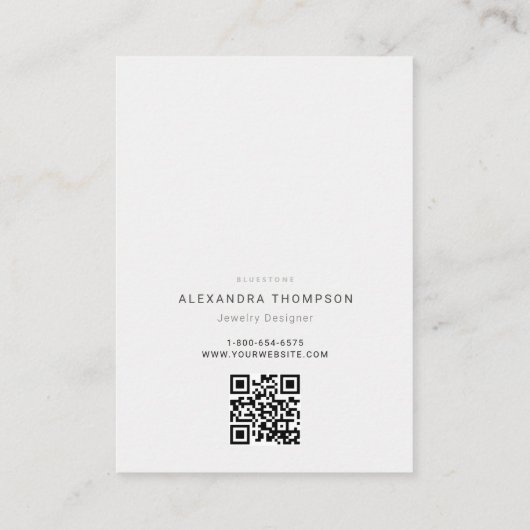 Carte De Visite Peony Faux Gold Design Sketch Design Bijoux (Dos)