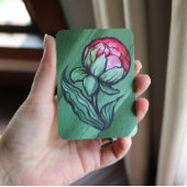 Carte De Visite Peony Flower Peoners Gardener art rose