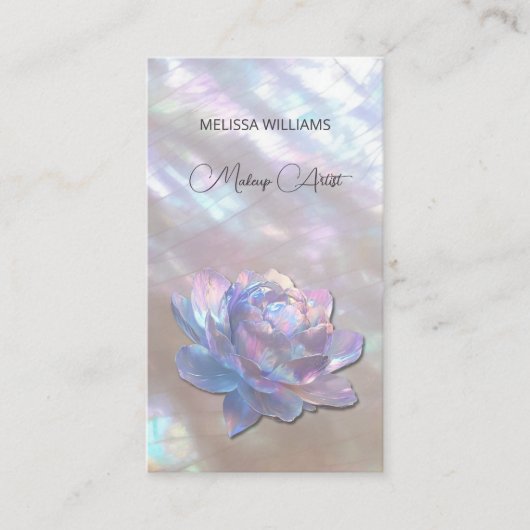 Carte De Visite Peony, mère de perle (Devant)