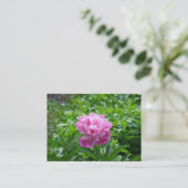 Carte De Visite Peony rose (Debout devant)